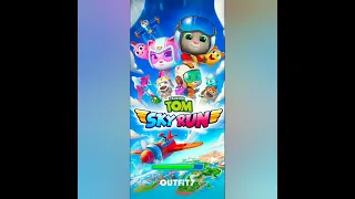 Говорящий Том: воздушный бег (самолёт) / Talking Tom: sky run gameplay / открытие Бена