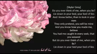 Nicki Minaj - Bed of Lies (Lyrics) ft. Skylar Grey