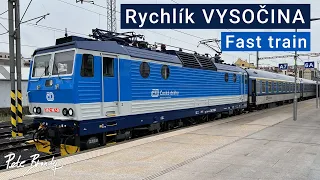 TRIP REPORT | Rychlík Vysočina Fast train | R9 Line | Prague to Jihlava | 1st class