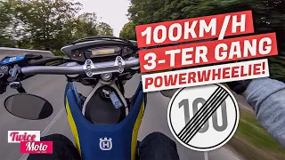 Husqvarna 701 | 100 Km/h POWERWHEELIE 3 Gang! | TwiceMoto