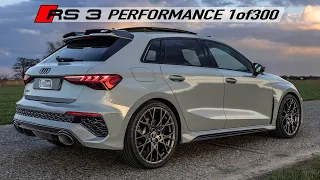 PUSHED HARD! 2023 AUDI RS3 PERFORMANCE SPORTBACK 1of300 - HOTTEST HATCH - Accelerations, drifts etc