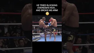 Overeem BROKE HIS ARM with a kick 😳