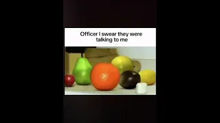 officer I swear they were talking to me... #annoying #orange #annoyingorange