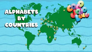 Learn English Alphabets by Country Names  | Coco Jojo Lulu