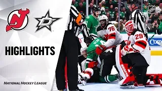 NHL Highlights | Devils @ Stars 12/10/19