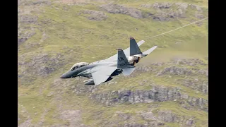 Buzzed by US Airforce Fighter jets, flying low through Glencoe 4K