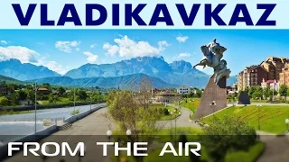 Vladikavkaz discovery tour / North Ossetia center view from drone