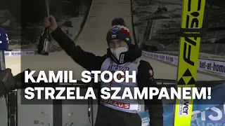 Zobacz, jak Kamil Stoch świętował zwycięstwo w Turnieju Czterech Skoczni!