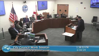 Clearwater City Council Work Session 1/16/24