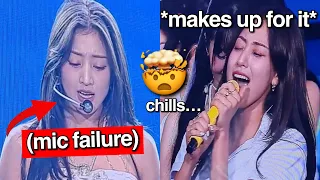 jihyo’s mic malfunctions during the most awaited part