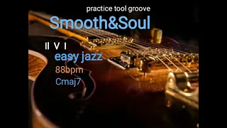 Easy Jazz relaxing Backing Track II V I chord progression - in C  88bpm