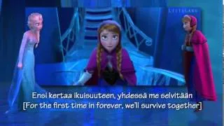 Frozen - Anna at Elsa's palace- Finnish version with Subs&Translations