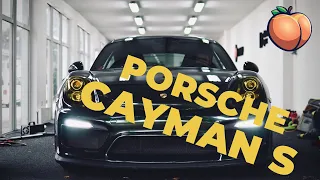 Porsche CAYMAN S in Midnight Green wrap | PORN WRAP