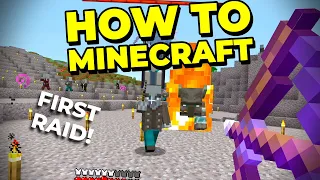 How to Defeat a Pillager Raid and WIN! - How to Minecraft #23