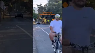 Normal People vs Mountain Bikers Riding Down The Street