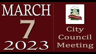 City of Fredericksburg, TX - Regular City Council Meeting - Tuesday, March 7, 2023