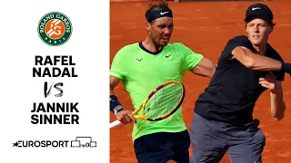 Rafael Nadal v Jannik Sinner | 2021 Roland Garros - Round 4 Highlights | Tennis | Eurosport