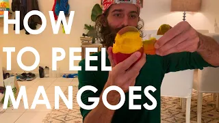How To Peel Mangoes Easily | Tropical Primate Style