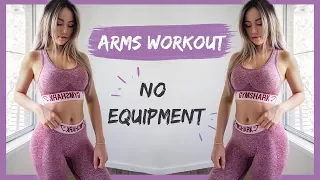 10 Min Toned Arms Workout | NO PUSHUPS NO EQUIPMENT
