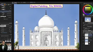 Digital Art Painting :Taj Mahal - Clip Studio Paint (Drawing Sketching Shading)