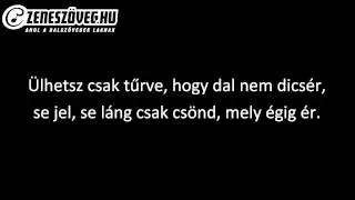 Cseh Tamás - Csönded vagyok (dalszöveg - lyrics video)