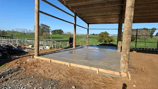 The Roofs On & Concretes Poured, One Step Closer!