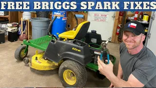 Briggs No Spark - Spark Test & Free Fix! (Plug & Coil Cleaning)