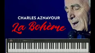 LA BOHÈME - Charles Aznavour - PIANO