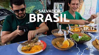 Descobrindo as comidas de SALVADOR, BAHIA | Comida de feira, COMIDA DE FAVELA + Pelourinho