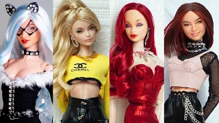 Barbie Doll Makeover Transformation ~ DIY Miniature Ideas for Barbie ~ Wig, Dress, Faceup, and More!