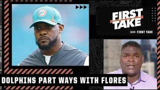 ‘It makes ZERO sense!’ - Keyshawn reacts to the Dolphins firing Brian Flores | First Take