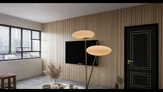 WOODFLEX Flexible Acoustic Wood Slat Wall Panels - Installation Using Screws