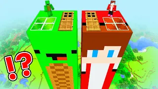 JJ and Mikey found SUPER LONG MOB HOUSE INSIDE JJ vs Mikey in Minecraft Maizen