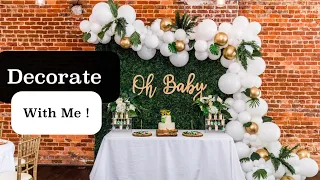 Decorate with me | Glam Safari Baby Shower