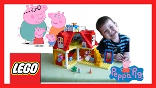 ✈ LEGO duplo Лего дом Свинка Пеппа спряталась Лего дупло 2-5  5639