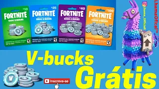 COMO GANHAR V-BUCKS GRÁTIS NO FORTNITE 100% FUNCIONAL 💙