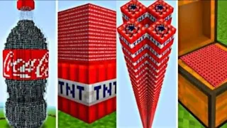 10 BEST MINECRAFT TNT EXPERIMENTS IN ONE VIDEO