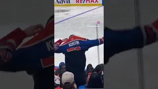 Клим Костин приехал в Эдмонтон, чтоб поддержать свой бывший клуб🇨🇦🏒#Эдмонтон #костин #нхл