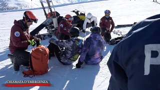 Soccorso Alpino della Polizia a Livigno, collisione tra sciatori - Chiamata d'emergenza 03/02/2024