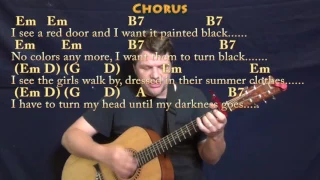 Paint It, Black (The Rolling Stones) Strum Guitar Cover Lesson with Chords/Lyrics  - Capo 1st