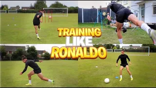 I TRAINED LIKE CRISTIANO RONALDO FOR A DAY... (DAY IN THE LIFE OF A FOOTBALLER) | EP.25