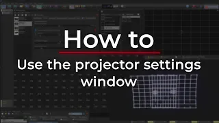 Cómo usar la ventana de configuración del proyector en el software BEYOND