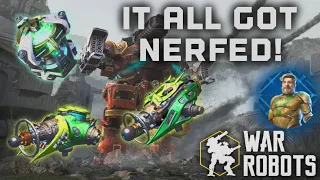 THEY NERFED ALL TITANS! CRAZY NERFS ON THE LIVE SERVER ALREADY! (War Robots)