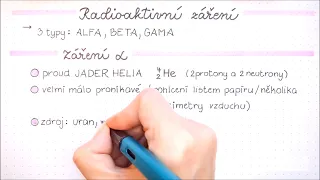 Radioaktivita, Radioaktivní záření alfa, beta, gama