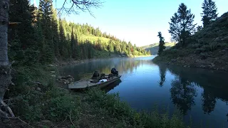 SOLO OVERNIGHT BOAT CAMPING / DOWNRIGGING FOR KOKANEE / TRACKER GRIZZLY 1754