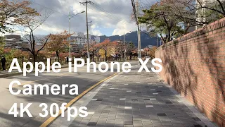 Apple iPhone XS Camera 4K 30fps Video | 아이폰 XS 카메라 테스트 영상