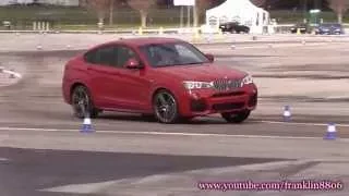 BMW X4 and 435i on a Autocross course