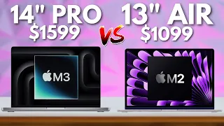 M3 MacBook Pro 14" vs M2 MacBook Air 13" - DON'T BE FOOLED!