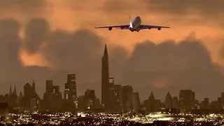 FSLTL: Plane spotting at John F. Kennedy Int’l Airport, New York [4K.HDR] MSFS