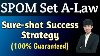 Sure-shot Success Strategy for SPOM (Self-Paced Online Module)-Set A Law CA Final ICAI